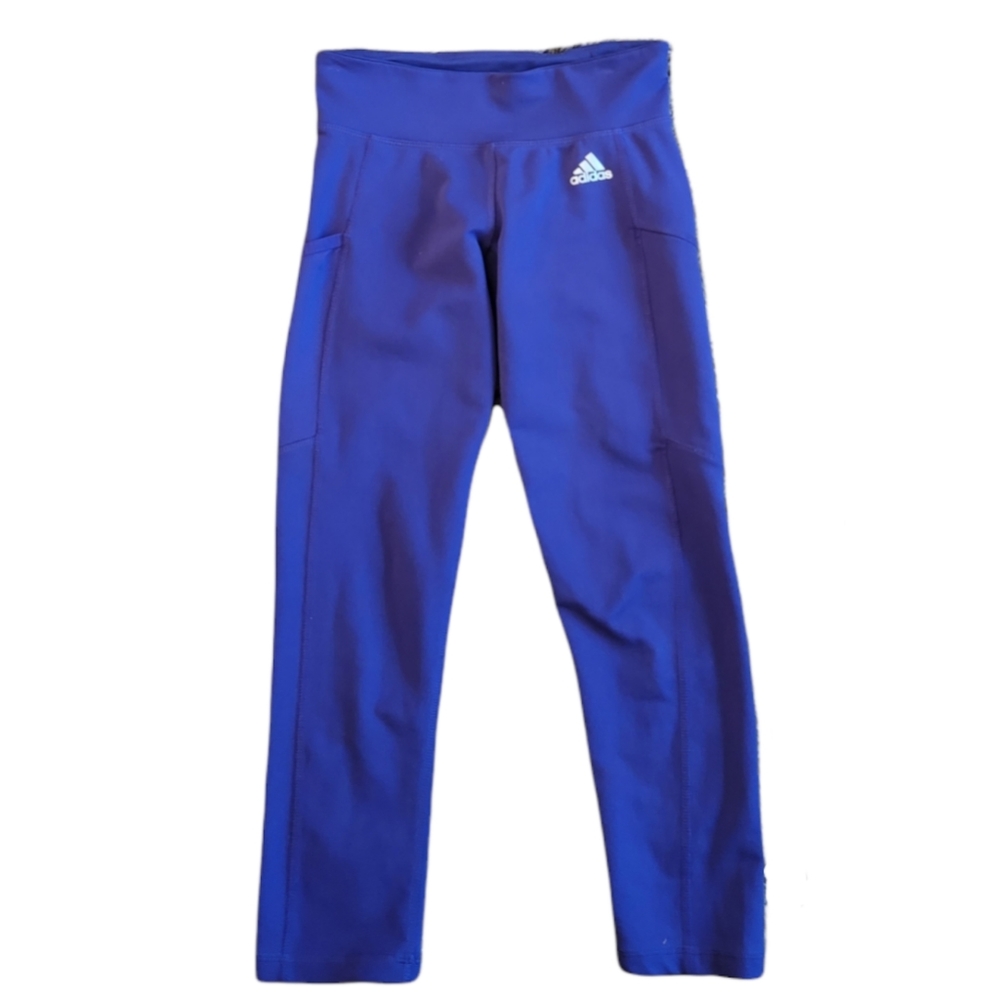 Adidas Climalite Purple Work Out Active Wear Legging Pants XS